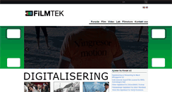 Desktop Screenshot of filmtek.no